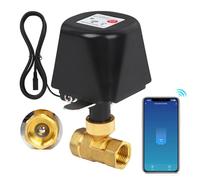 Smart WiFi Water Valve, Brass Motorized Ball Valve with Timer & App Remote Control, Alexa/Google Home Compatible, Ideal for Garden Sprinkler, Pool Filling, Greenhouse & Hydroponics, 1/2 Inch