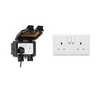 Smart WiFi Waterproof Outdoor Double Socket - Cert