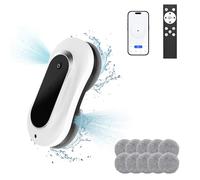 Smart Window Cleaning Robot with Dual Water Spray, Automatic Robot Window Cleaner Inside/Outside,3000Pa Suction Power Winbot,Edge Detection Technology,APP&Remote Control Robotic Windows Washer