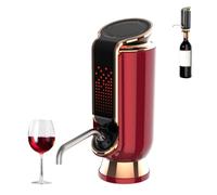 Smart Wine Aerator, Electric Automatic Wine Preserver & Dispenser, Instant Aeration, LED Display, Adjustable Dosing, for Most Bottles, Lovers red