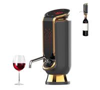 Smart Wine Aerator, Electric Automatic Wine Preserver & Dispenser, Instant Aeration, LED Display, Adjustable Dosing, for Most Bottles, Lovers Black