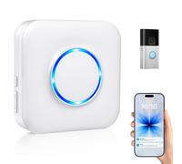 Smart Wireless Doorbell Chime, Doorbell Extender - Compatible with Ring & Blink & Google Nest Video Doorbell, No Wiring Needed, Door Chime for Home/Garage/Apartment, Plug-in Receiver