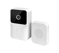 Smart Wireless Doorbell HD 1080P Camera Two-Way Audio Weather Resistant Rechargeable Storage Mobile App Notification Real-Time Video Monitoring 46mm x 26mm x 73mm For Home Office Security