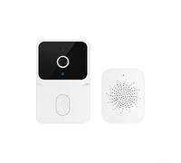 Smart Wireless Doorbell, HD Camera Two-Way Audio Rechargeable Battery Outdoor Visual Phone Monitoring Doorbell Vertical Design