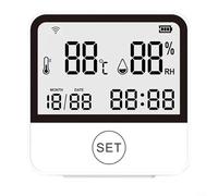 Smart Wireless Indoor and Outdoor Temperature and Humidity Sensor with Digital Display and Remote Updates Every 30 Seconds