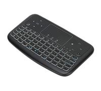 Smart Wireless Keyboard with 4-Color Backlight,Mini Rechargeable Handheld Multi-function Keyboard with Air Mouse Touchpad,for smart TV, HTPC, for Android