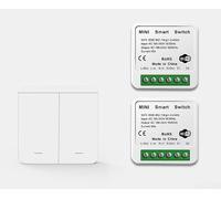 Smart Wireless Light Switch Kit, Kinetics Switch With Receiver, With Voice Control, RF433 Remote, For Home Automation, For TUYA System (B)