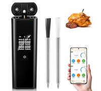 Smart Wireless Meat Thermometer with Bluetooth, 2 Probes & Memory Function - 150m Long Range, IP67 Waterproof Digital Food Thermometer for BBQ, Grill, Oven, Smoker, Air Fryer - App Remote Monitoring
