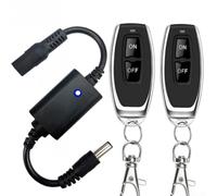 Smart Wireless RF Remote Control Switch for DC 3.7V-12V LED Light Strips and Lamps, 433.92MHz, 3A Load, Compact ABS Receiver with Learning Function(C)