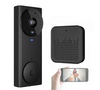 Smart Wireless Video Doorbell Camera, 2.4G WiFi Doorbell Camera with Two Way Audio, Night Vision,Cloud Storage, Real Time Video,110° Wide Angle HD Visual Security Doorbell for Home Office