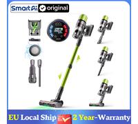 SmartAI V6 Cordless Vacuum Cleaner 65KPA 650W Powerful Stick Vacuum, 80Mins Ultra Long-runtime, 24000mAh Big Battery, Anti-Tangle Brush, Lightweight & Multi-Function Vacuum Cleaner with HEPA12 Filter,