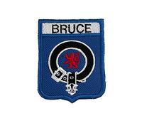 Smartbadge® Bruce Scotland Clan with Lion Rampant Embroidered Sew/Iron on Patch (A)