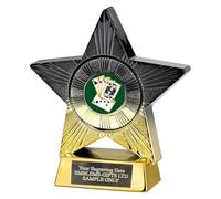 Smartbadge Cribbage Cards Superstar Award 110mm Trophy (SM6) Engraved Free