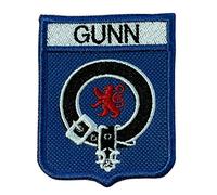 Smartbadge® Gunn Scotland Clan Badge With Lion Rampant Embroidered Sew or Iron on Patch (A)