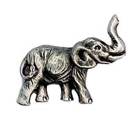 Smartbadge® Lucky Elephant Pin Badge Handcrafted From English Pewter LP1718 + 59mm Button Badge