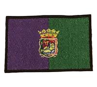 Smartbadge® Malaga Spain Spanish Oblong Flag Embroidered Sew/Iron on Patch Badge (A)