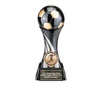 Smartbadge Male Striker Football Award Black Attack Strike 160mm Trophy Engraved Free