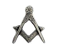 Smartbadge® Masonic Square And Compass No G Pin Badge Handcrafted From English Pewter LP1730+ 59mm Button Badge