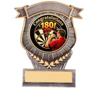 Smartbadge Men`s Darts 180 Award 105mm Falcon Trophy Engraved Free