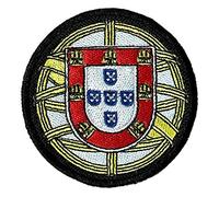 Smartbadge® Portugal Coat of Arms Round Fully Embroidered Sew or Iron on Patch (A)