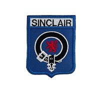 Smartbadge® Sinclair Scotland Clan with Lion Rampant Embroidered Sew/Iron on Patch (A)