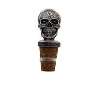 Smartbadge® Sugar Skull Halloween Crafted Pewter Bottle Stopper/Wine Saver + 59mm Button Badge