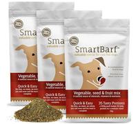 SmartBarf - Dog Food Toppers 500G with Nutrients - Vegetable, Seed & Fruit Mix - Prebiotics for Dogs, Dog Gut Health Supplement, Raw Food for Dogs & Fussy Eaters with Minerals & Vitamins 3 Pouch