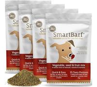 SmartBarf Vegetable, Seed & Fruit Mix (500g) A natural meal booster rich in prebiotics, minerals, vitamins & nutrients - Improve your dog's raw or home prepared meal by adding SmartBarf - 4 Pouches