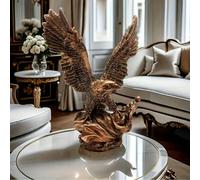 smartbies Ancient Eagle Sculpture - Nordic Modern Resin Home Decoration for Living Room, Study, or Office | Elegant Gift Idea