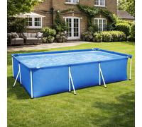 Smartbies Bestway Steel Pro 9ft Above Ground Rectangular Pool 300 X 201 X 66 in Blue | Size: 19kg Smartbies Blue 19kg