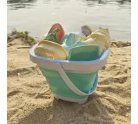 Beach Sand Toys for Toddlers Collapsible Bucket Mold Watering Can Smartbies Multi 1 Pack