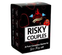 RISKY COUPLES - Super Fun Couples Game for Date Night: 150 Spicy Dares & Questions for Your Partner. Romantic Anniversary & Valentines Gifts. Card Game for Couple