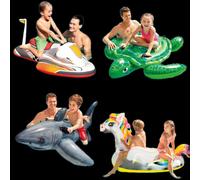 Smartbies Intex 4 in 1 Swimming Pool Ride On Unicorn, Sea Turtle, Wave Rider & Shark | Size: 5kg Smartbies Multicolor 5kg