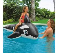 smartbies Intex Realistic Whale Ride-On Inflatable Pool Float