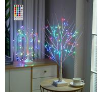 Smartbies Set of 2 LED Twig Birch Christmas Tree Willow Tree Lamps | Size: 1 Pack Smartbies Multicolor 1 Pack