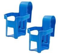 smartbies Swimming Pool Water Cup Holder - Set of 1/4 Drink Storage Shelves for Above-Ground Pools - Blue - 2Pcs