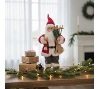 Smartbies Vintage Santa Claus Figurines Ornament Christmas Decoration in Red | Size: 1 Pack Smartbies Red 1 Pack