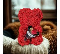 Smartbies Women's Rose Bear Gift, Valentine Gifts for Her, Birthday Gift For Every Occasions in Red | Size: 1 Pack Smartbies Red 1 Pack