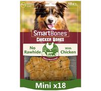 Smartbones 18 Mini Chicken Bones Rawhide Free Chew Dog Treats