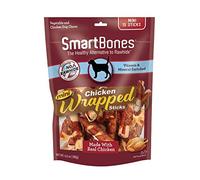 SmartBones Mini Chicken-Wrapped Sticks For Dogs, Rawhide-Free, 15 Count
