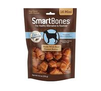SmartBones Rawhide-Free Peanut Butter Mini Bones 16 Count (Pack of 1)