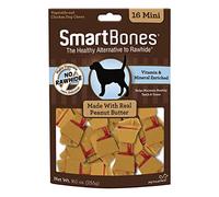 SmartBones Rawhide-Free Peanut Butter Mini Bones 16 Count (Pack of 1)