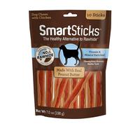 SmartBones SmartSticks, Treat Your Dog to a Rawhide-Free Chew Made With Real Meat and Vegetables, 10 count