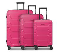 SMARTBOX Edition 01 Regular Item, Pink, Kofferset (3-teilig) erweiterbar, Hard shell trolley with swivel castors