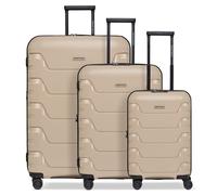 Smartbox Edition 01 4 wheels Suitcase set 3-piece with expansion pleat beige