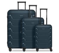 SMARTBOX Edition 01 Regular Item, navy, Kofferset (3-teilig) erweiterbar, Hard shell trolley with swivel castors