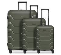 Smartbox Edition 01 4 wheels Suitcase set 3-piece with expansion pleat olive