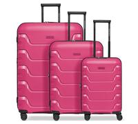 SMARTBOX Edition 01 Regular Item, Pink, Kofferset (3-teilig) erweiterbar, Hard shell trolley with swivel castors