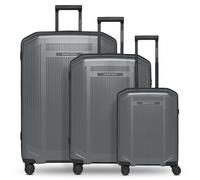 SMARTBOX Edition 02 Regular Item, Gunmetal Metallic, Kofferset (3-teilig), Hard shell trolley set of 3 with swivel castors