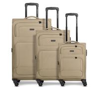 Smartbox Edition 04 4 wheels Suitcase set 3-piece with expansion pleat beige